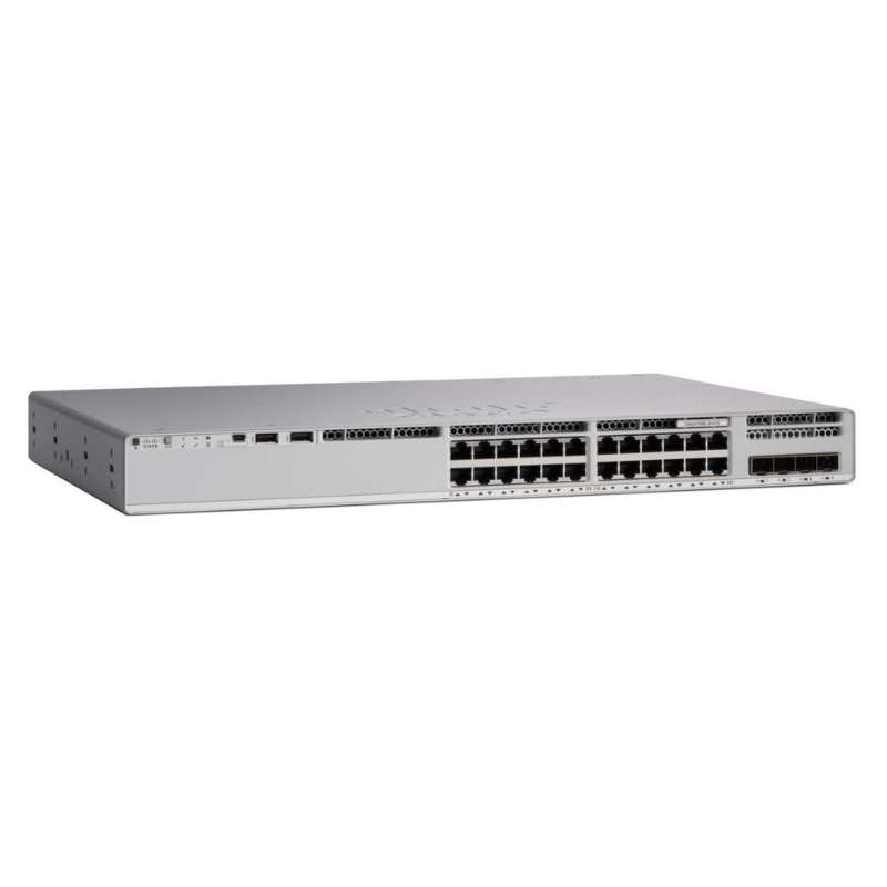 Cisco Switch Catalyst 9200- C9200L-24P-4G-E- C9200-24P-4X-E4