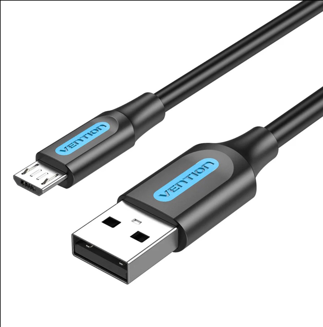Vention USB 2.0 A Male to Micro-B Male 3A Cable 2M Black
