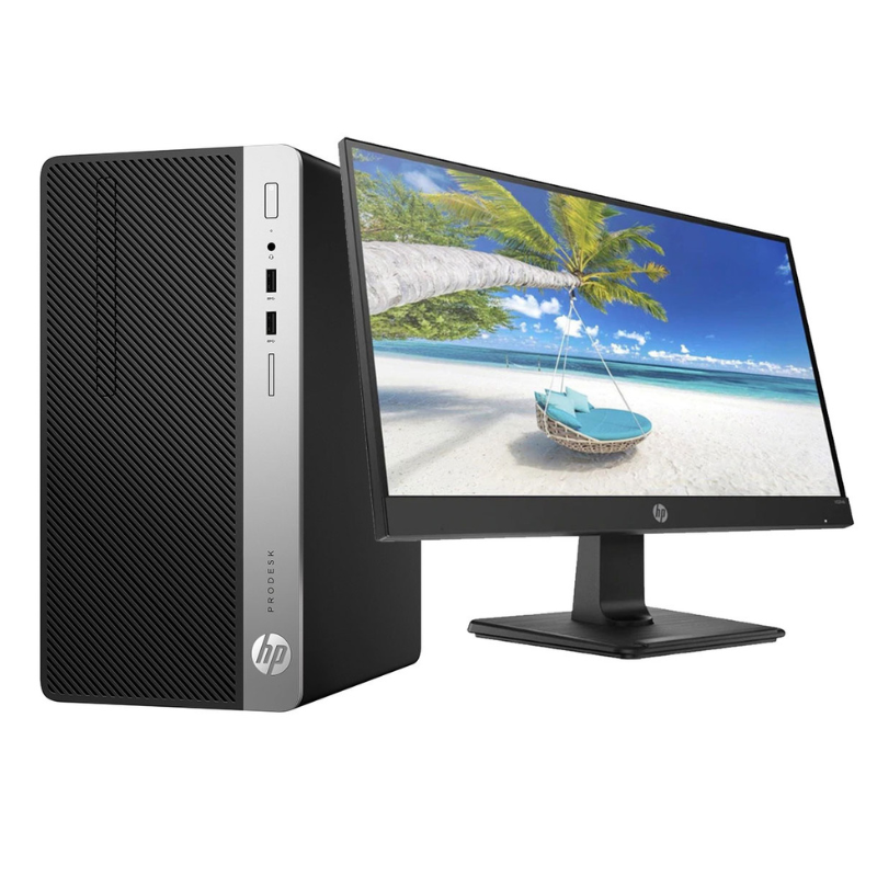 HP ProDesk 480 G4 MicroTower Intel Core i5 7th Gen 8GB RAM 1TB HDD 18.5 inch FHD monitor0