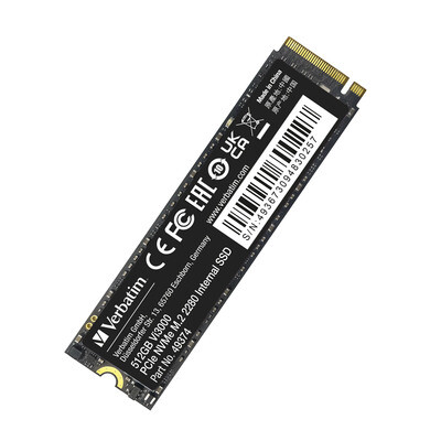 VERBATIM Vi3000 INTERNAL SSD M.2 PCIe Gen 3*4 NVMe 2280 - 512GB - VER-493743