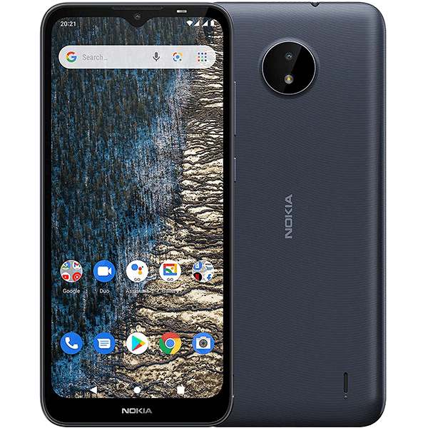 Nokia C20 Android Smartphone with 4G, Dual SIM, 2GB RAM, 32GB ROM, 6.5Inch HD display, front and rear 5MP cameras – both with LED flash, long lasting 3000 mAh battery0