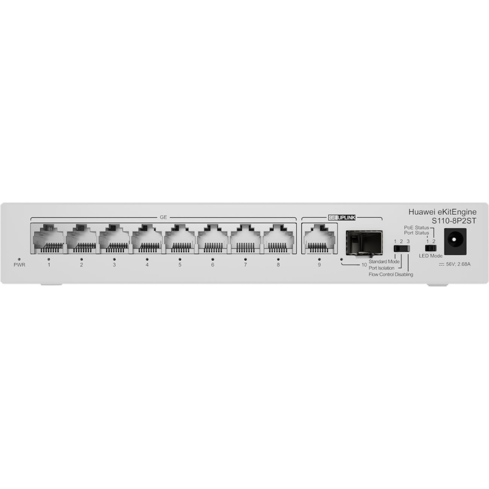 S110-8P2ST 8-Port PoE+ SMB Gigabit Switch with 2 SFP4