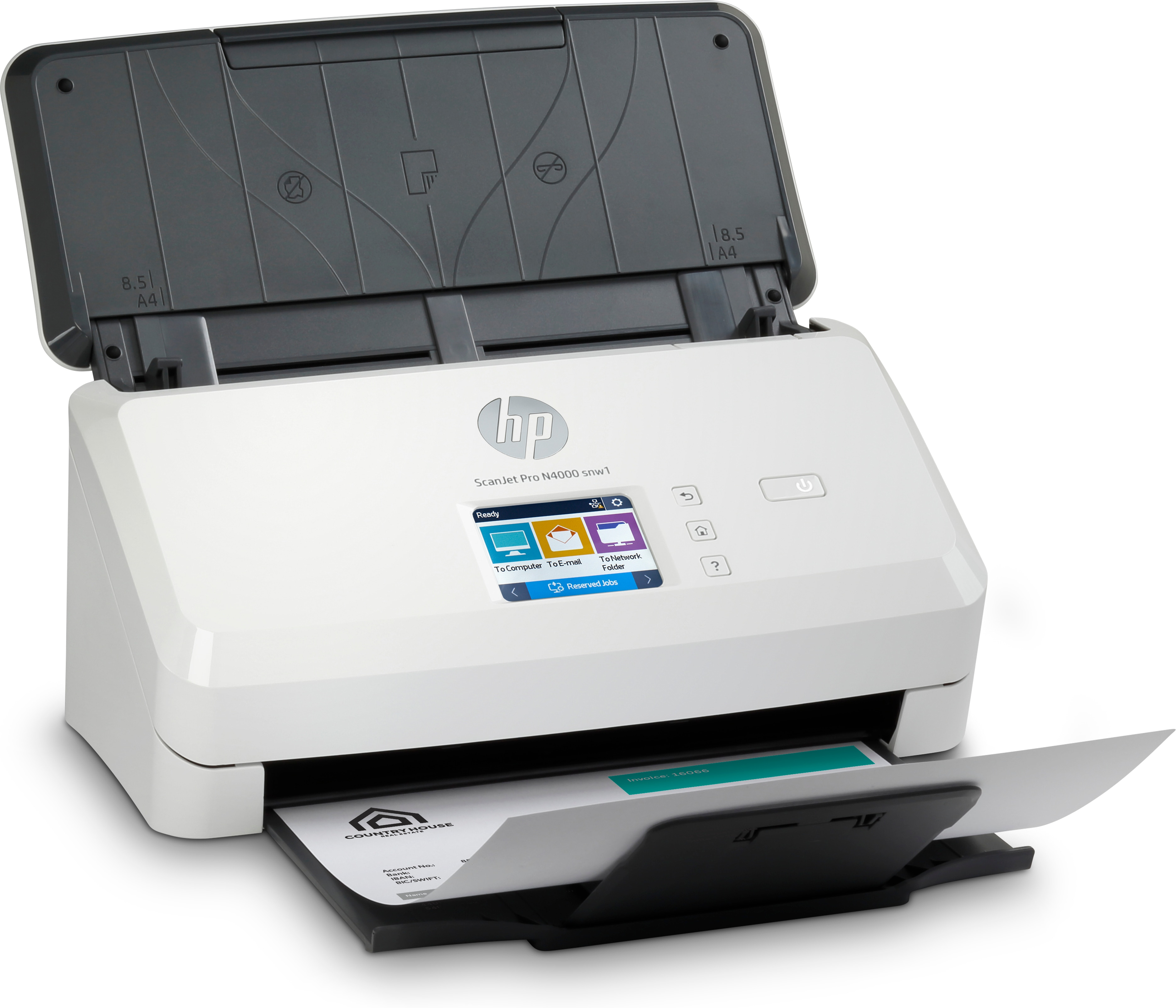 HP Scanjet Pro N4000 snw1 Sheet-feed Scanner Sheet-fed scanner 600 x 600 DPI A4- 6FW08A2