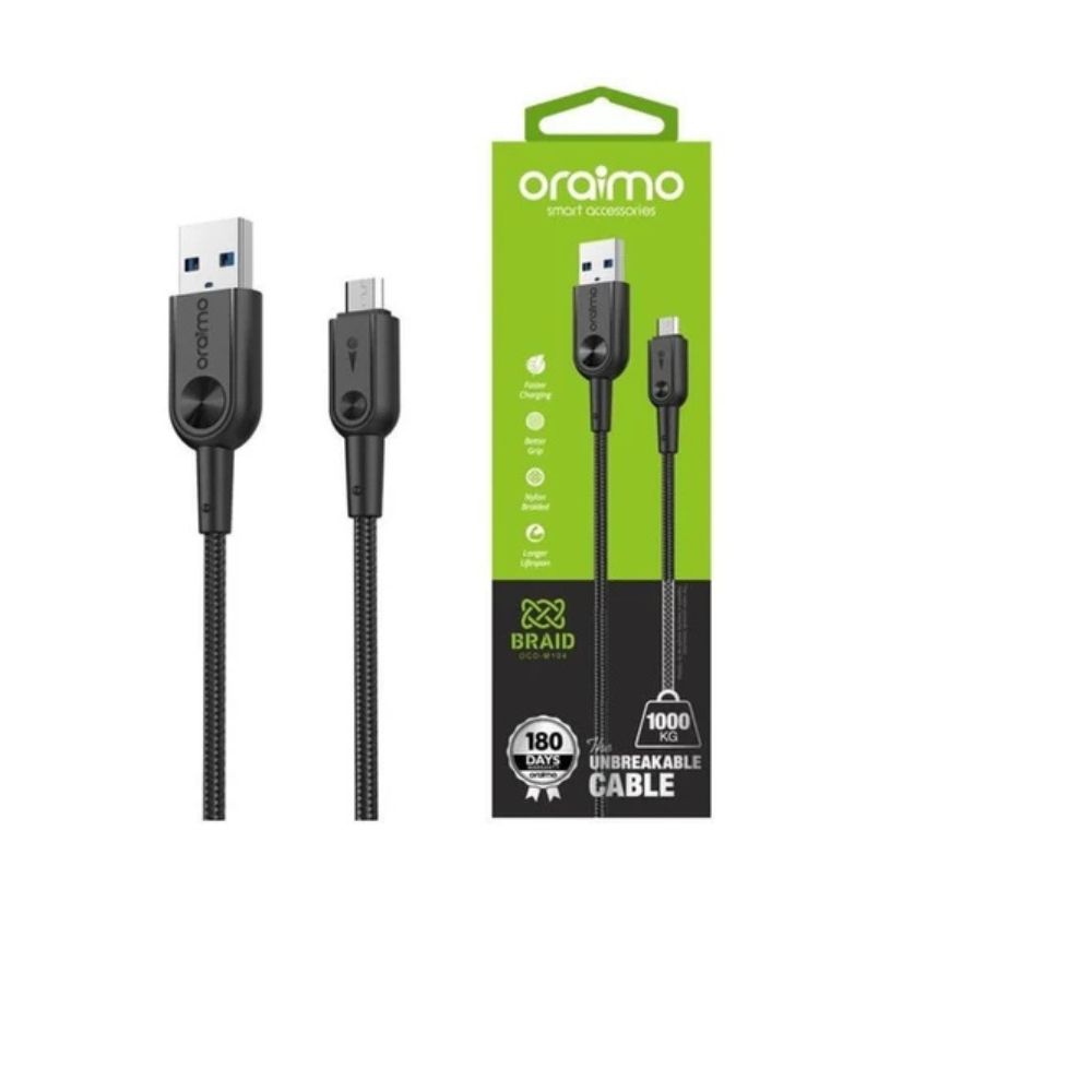 Oraimo OCD-M56 Data Cable 2 Meter Fast Charging 5V/2A Micro USB