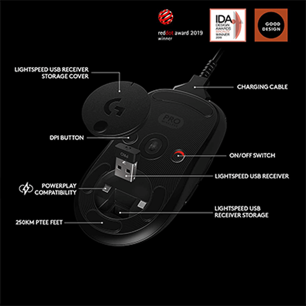 Logitech G Pro Wireless Gaming Mouse with E-sports Grade Performance3