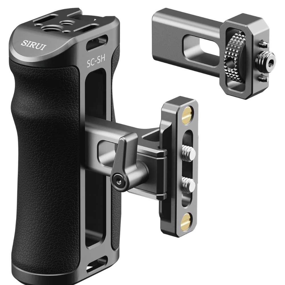 Caisi side-grip rotating silicone handle for camera cage3