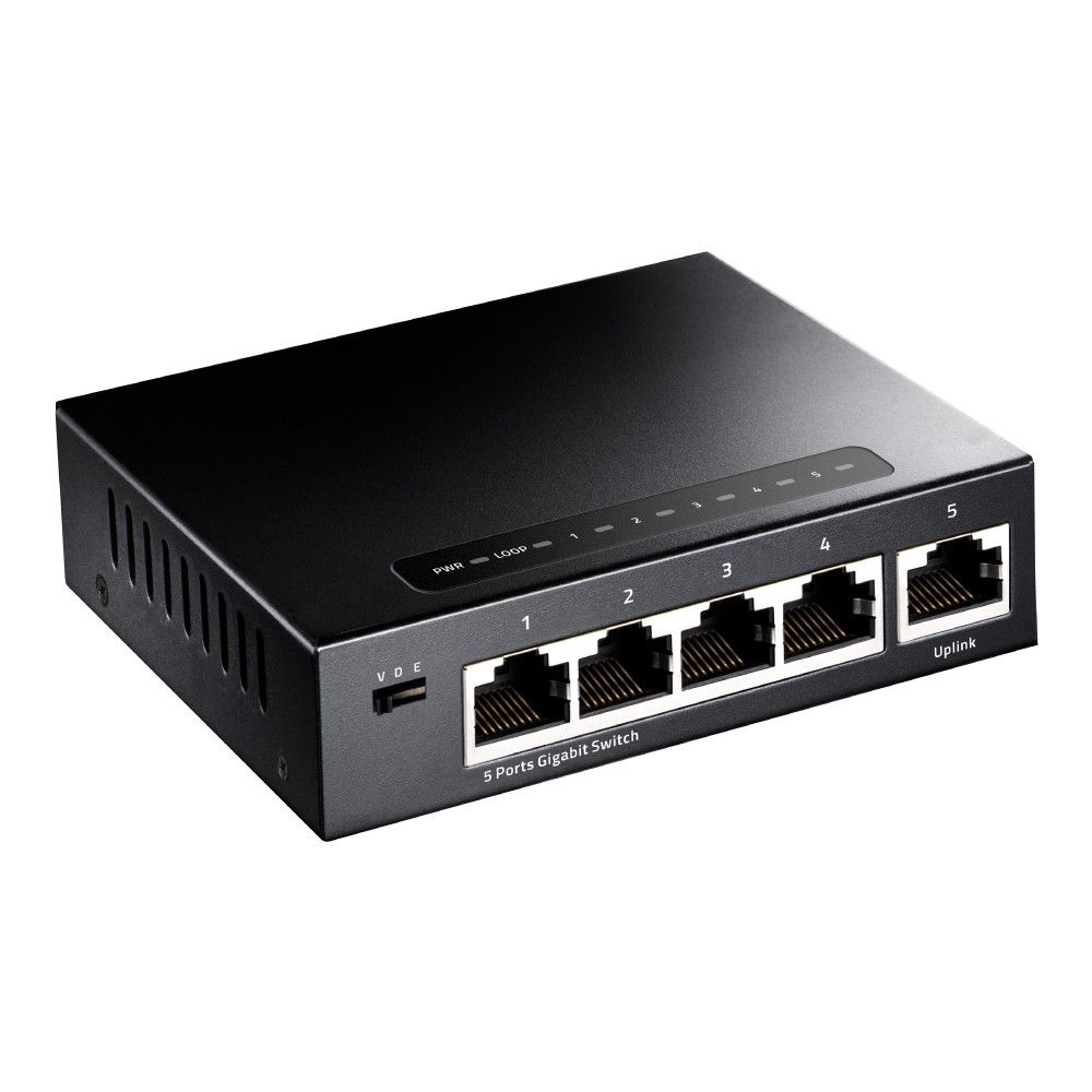 CUDY 5-PORT Gigabit metal switch 8 x 10/100/1000Mbps RJ45 ports