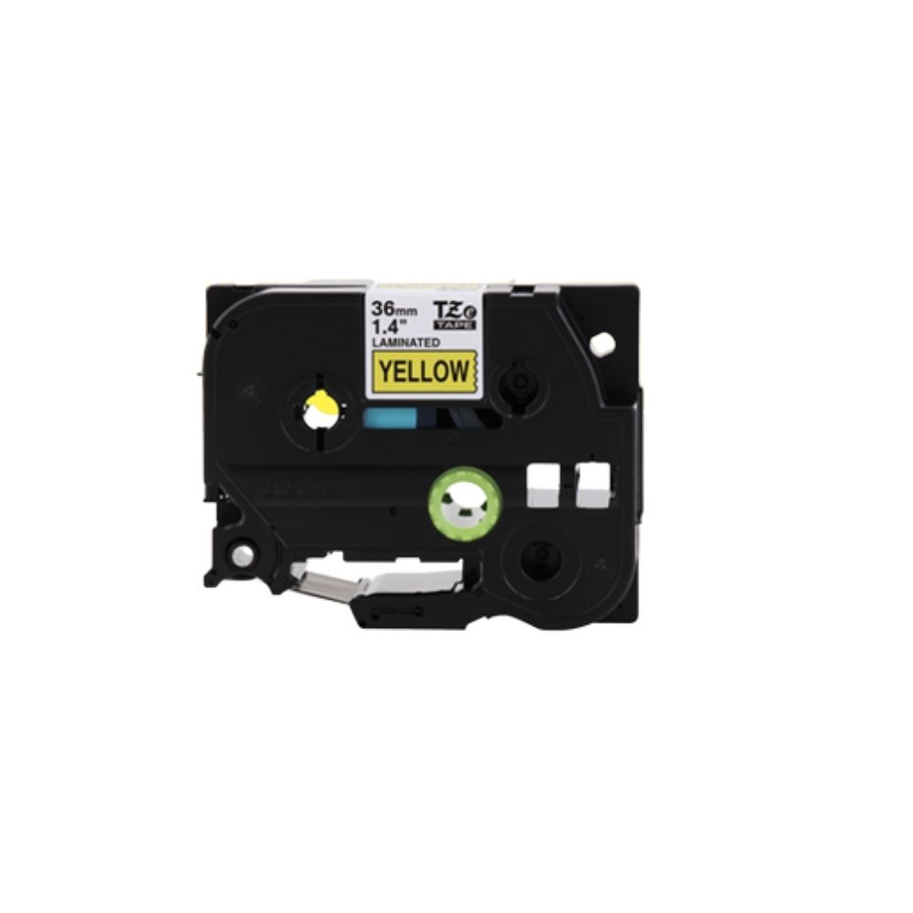 Brother TZe-661 36mm Laminated Tape Black on  Yellow Tape3