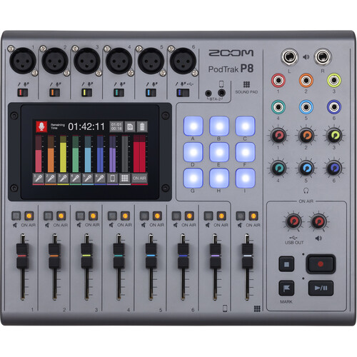 Zoom PodTrak P8 Portable Multitrack Podcast Recorder3