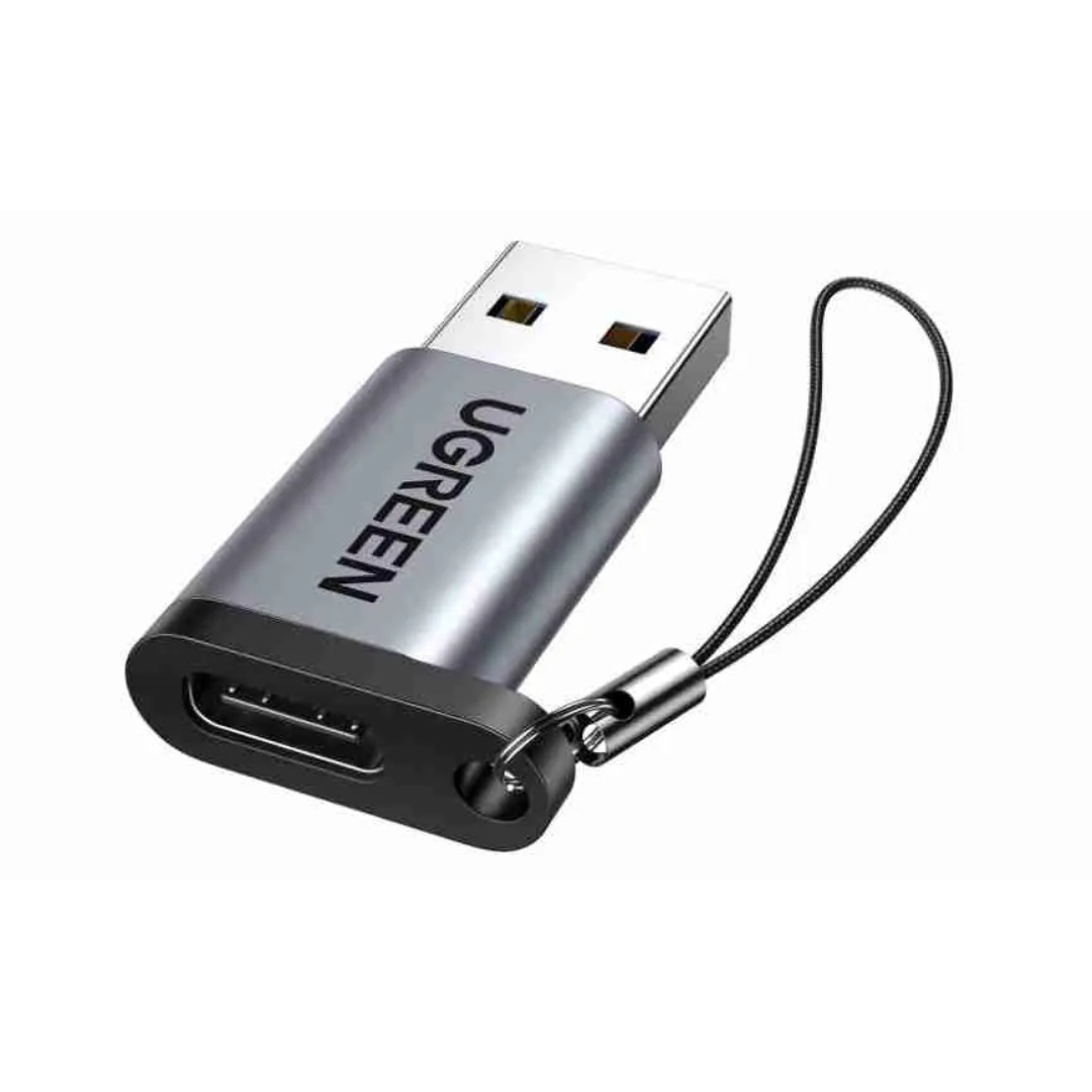 UGREEN USB-A 3.0 Male to USB-C 3.1 Female Adapter Gray - US276 (UG-50533)2