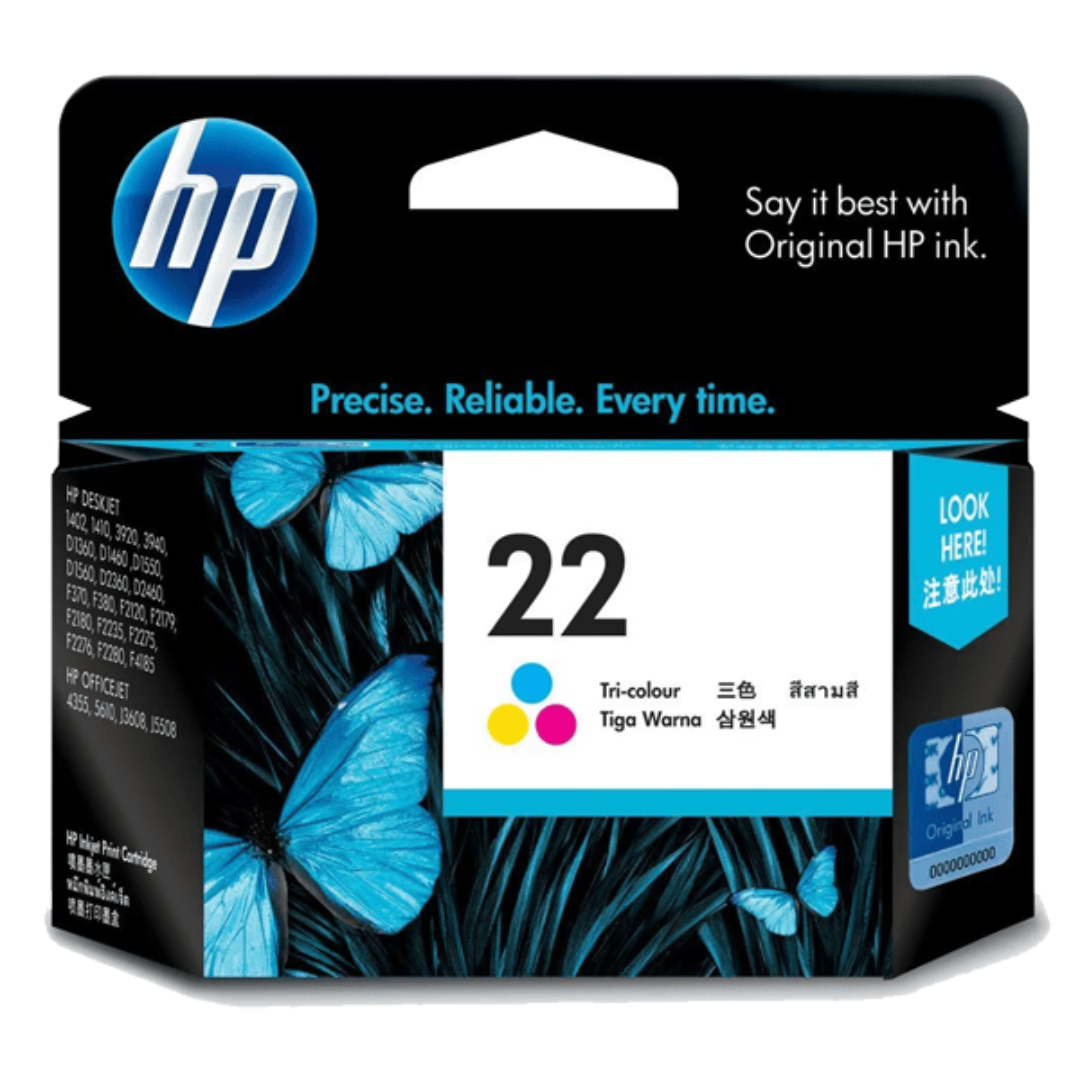 HP 22 Tri-color Original Ink Cartridge – HP-C9352AE0