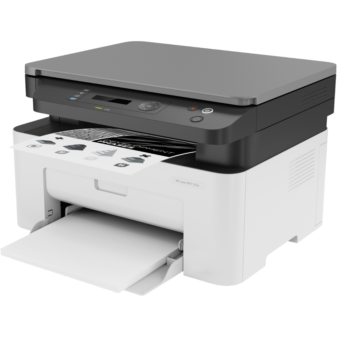 HP Laser MFP 135W A4 Mono Multifunction Laser Printer- 4ZB83A3