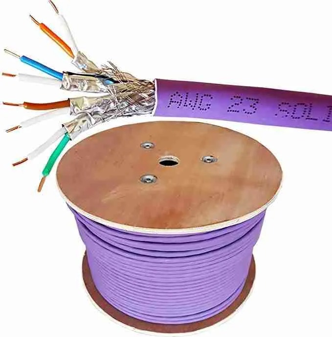 Giganet Cat 6A Solid F/FTP LSOH Cable GN-C6A-F/FTP-LSOH0