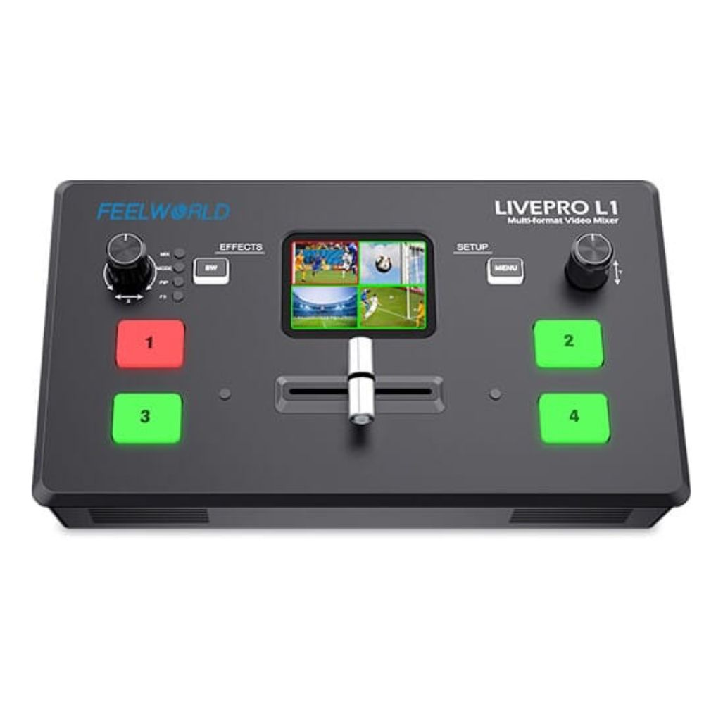 FEELWORLD LIVEPRO L1 MULTI FORMAT VIDEO MIXER with USB Live Streaming