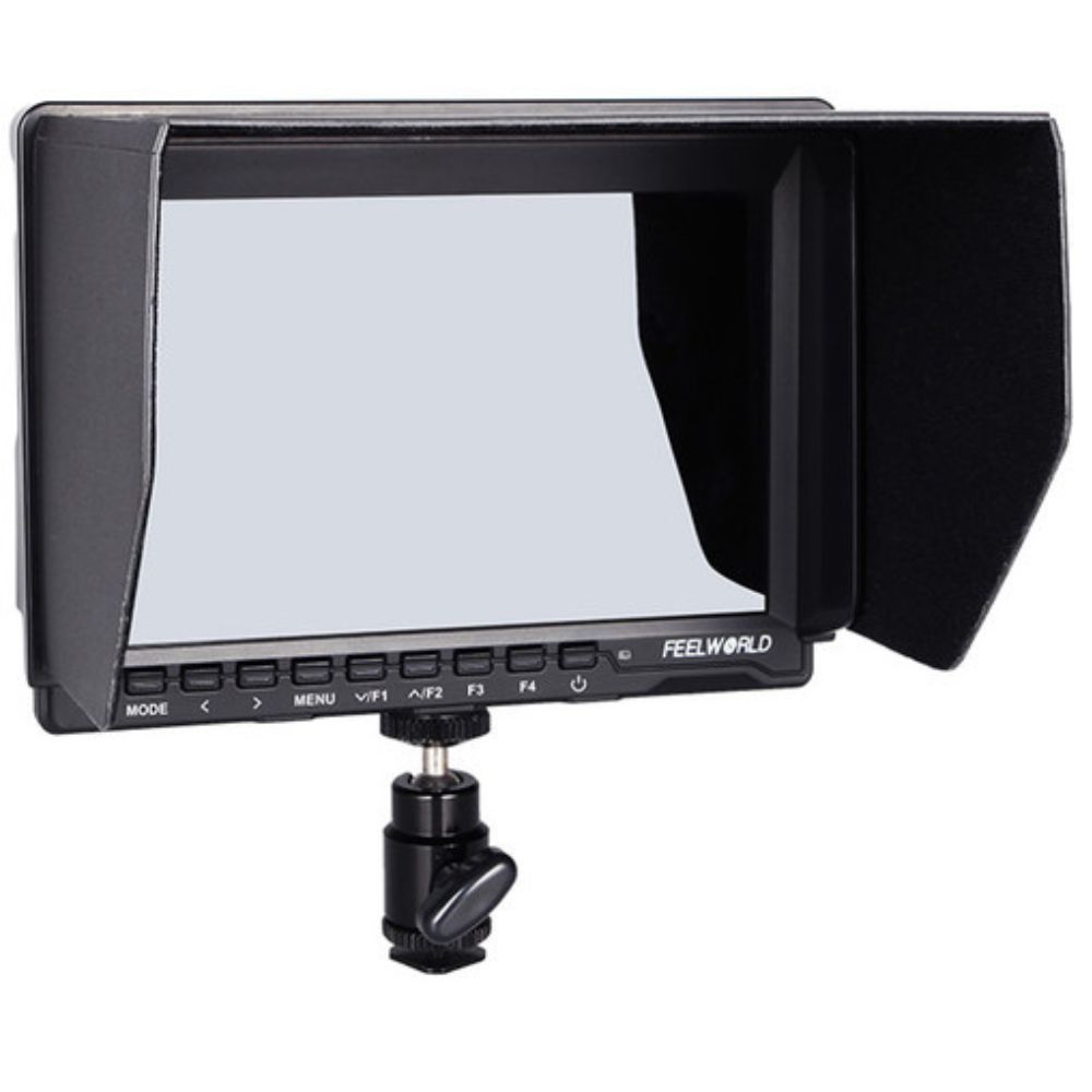 FEELWORLD FW759 7 INCH 4K ON-CAMERA MONITOR with Sunshade & HDMI Lock 