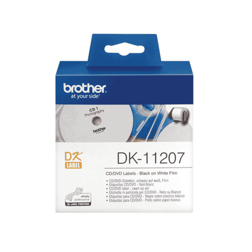  Brother DK-11207 Black on White Laber roll3