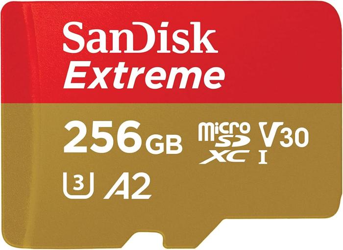 SanDisk Extreme microSDXC 256GB 190MB/s-SDSQXAV-256G-GN6MN