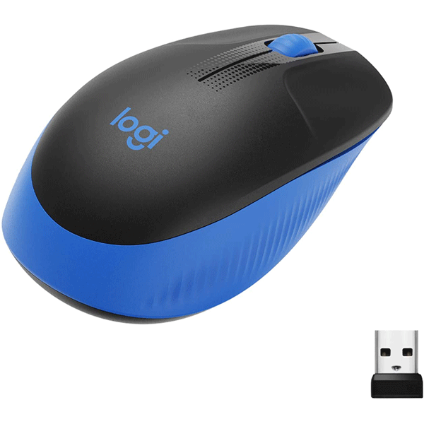 Logitech Wireless Mouse Full Size M191 - Blue (910-005909)2