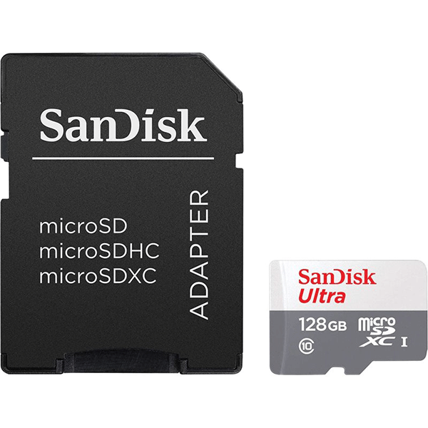 SanDisk MicroSD CLASS 10 100MBPS 128GB with Adapter (SDSQUNR-128G-GN3MA)3
