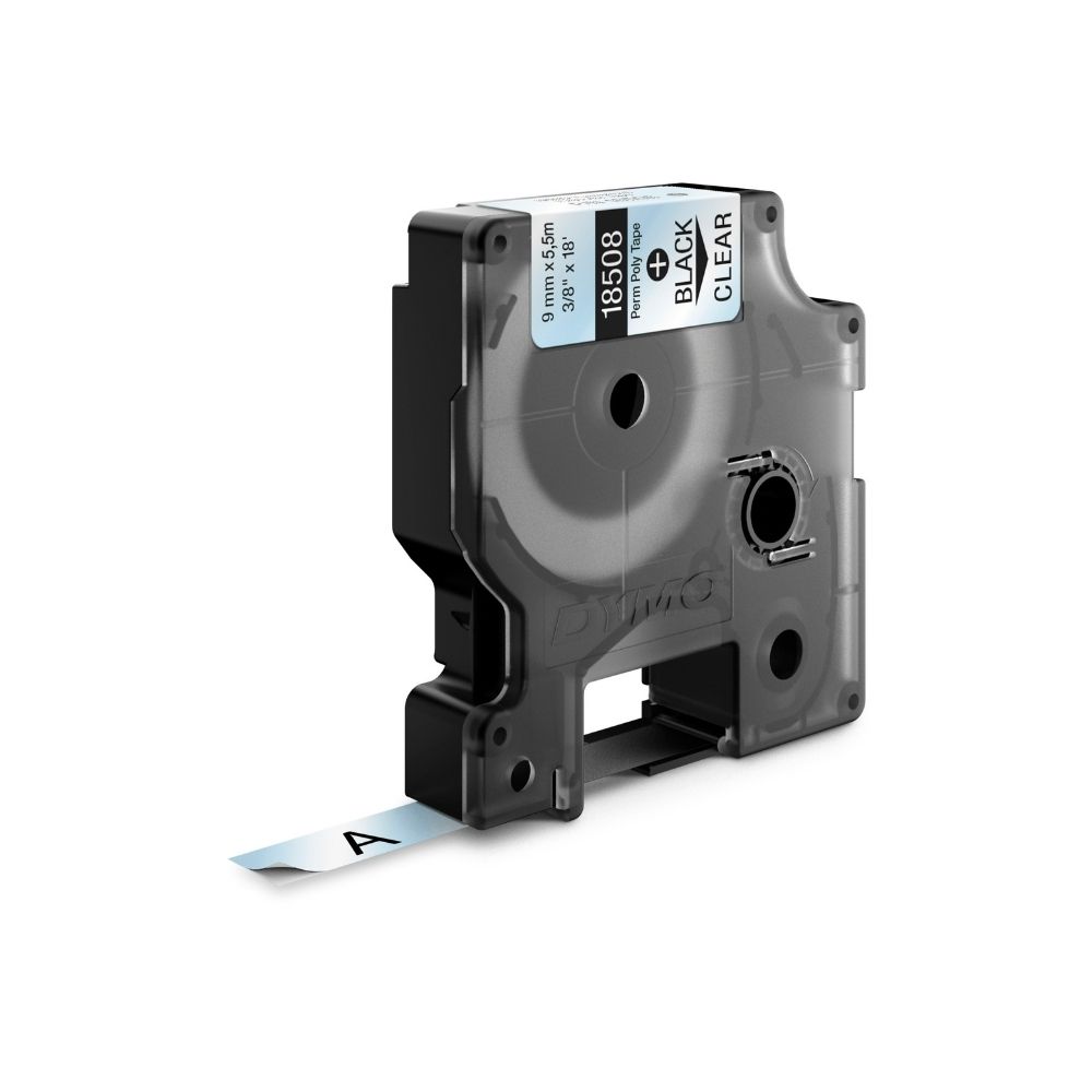 Dymo 12mm Black on White  Label Tape0