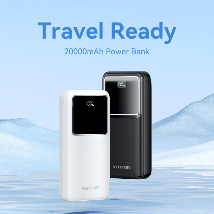 Vention 30000mAh Power Bank 2.5W Black LED Display Type0