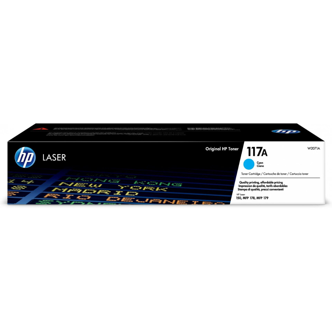 HP 117A Cyan Original Laser Toner Cartridge- W2071A0