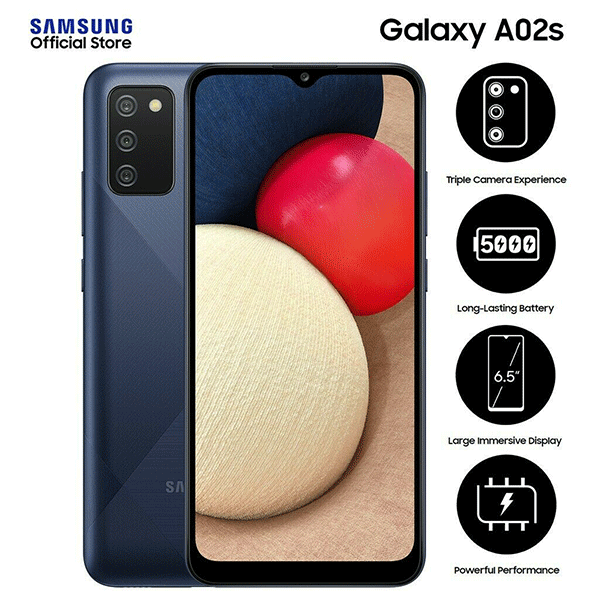 Samsung Galaxy A02s 64GB 4GB, 4G Dual SIM Android2