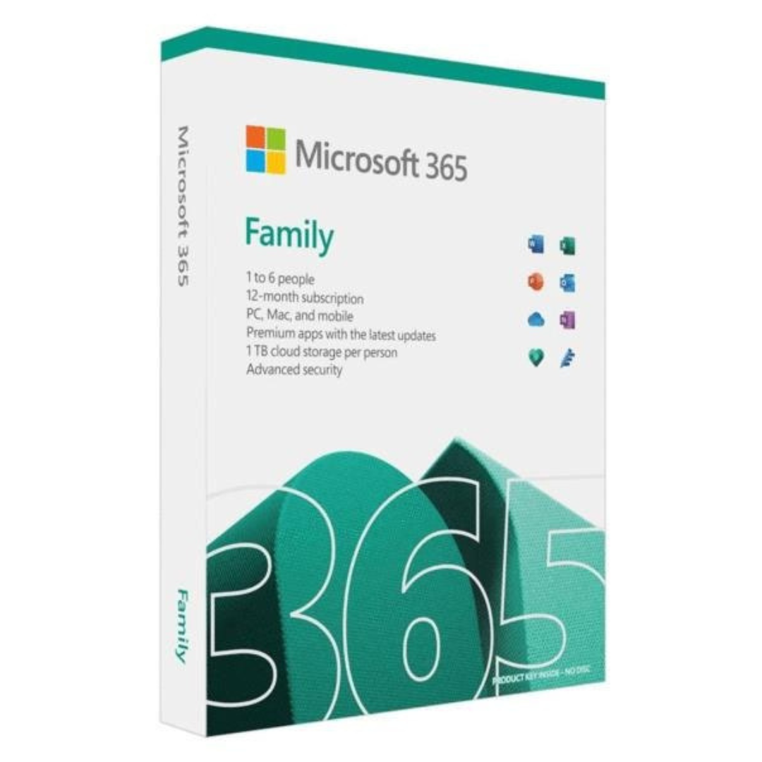 Microsoft Office 365 Family, English Subscription, 1 Year, Africa – 6GQ-015603