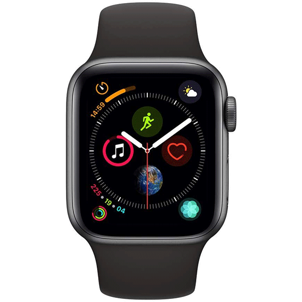 Apple Watch Series 4 (GPS + Cellular, 40mm) - Space Gray Aluminum Case with Black Sport Band3