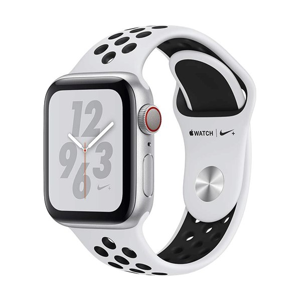 Apple Watch Nike+ Series 4 (GPS + Cellular, 40mm, Silver Aluminum, Pure Platinum/Black Nike Sport Band)2