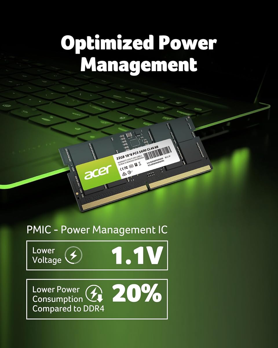 Acer 32GB SD200 Laptop RAM DDR5  5600-BL.9BWWA.4194