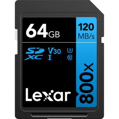 Lexar 64GB 120Mbps 800x UHS-I SDXC Memory Card (BLUE Series)4