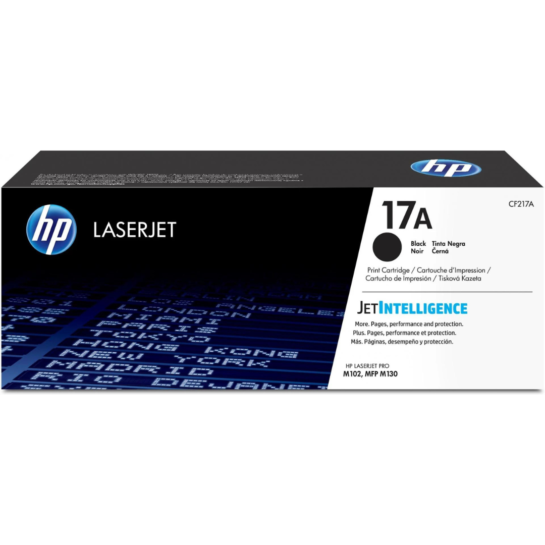 HP 17A Black Original LaserJet Toner Cartridge- CF217A2