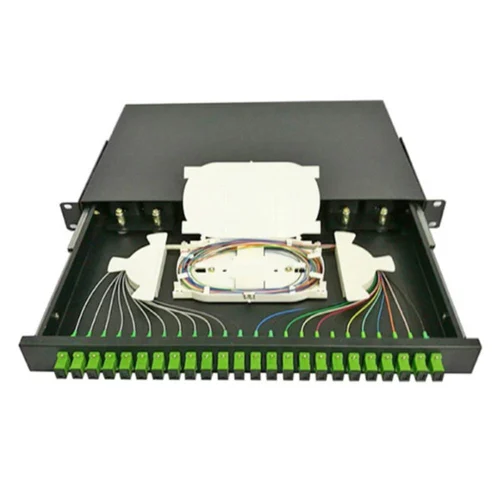 Lightwave 24 Port LC Fiber Patch Panel with Splice Mount-LW-ODF-24LC-LOAD-RM 