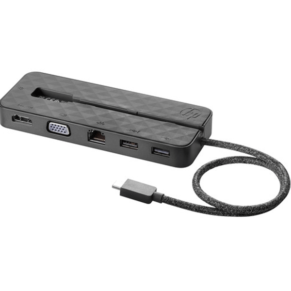 HP USB-C Mini Dock - Type C to 2ports USB 3.0, RJ45 LAN, VGA and HDMI  (1PM64AA)4