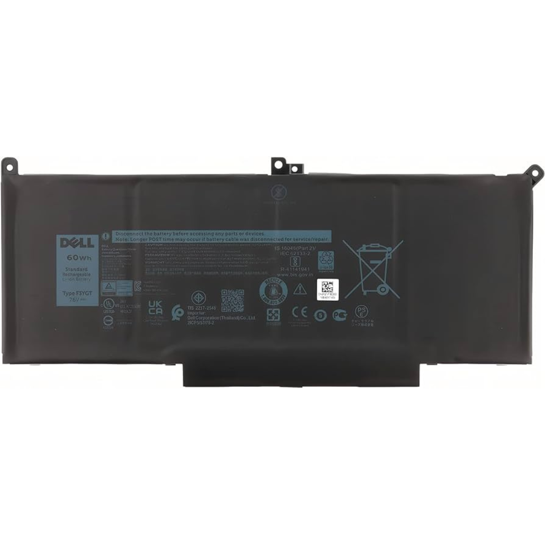 60wh Dell Latitude 13 7000 7380 7390 Series battery2