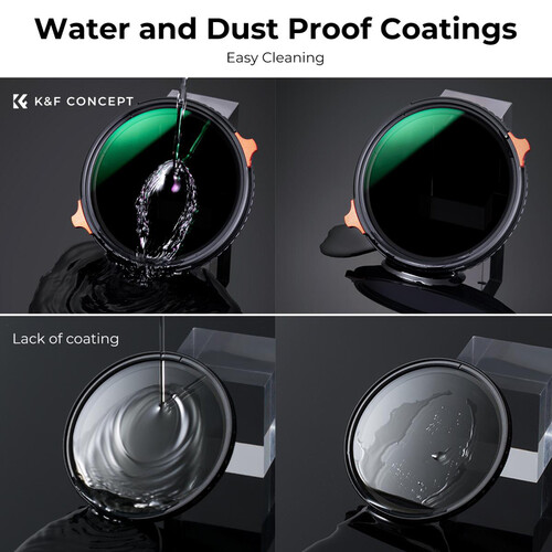 K&F Concept Nano-X Series 2-in-1 Variable ND4-ND64 & CPL Filter (49mm, 2 to 6-Stop)3
