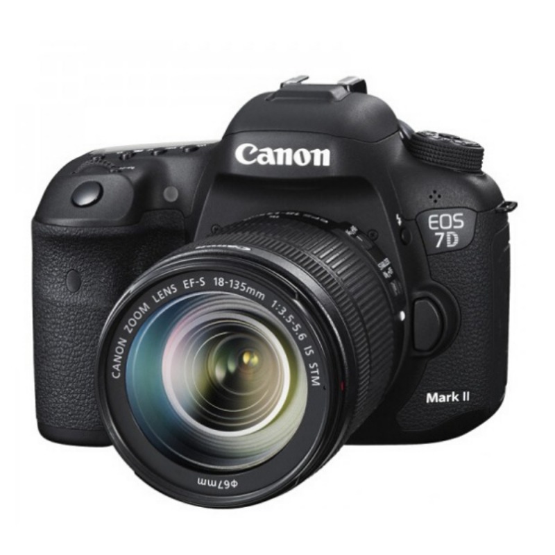 Canon EOS 7D Mark II DSLR 20.2MP 10fps 18-135mm Camera with Lens W-E1 Wi-Fi Adapter