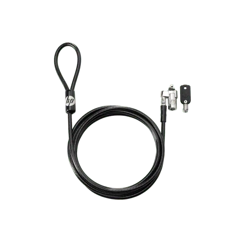 HP Nano Master Keyed Cable Lock – Black – 1AJ40AA2