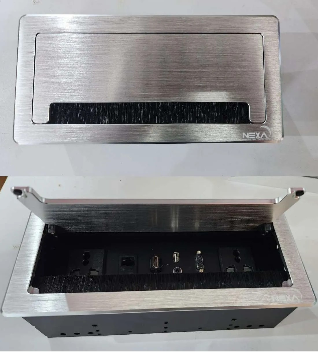 Nexa Multifunction Flip-up Socket (Silver)