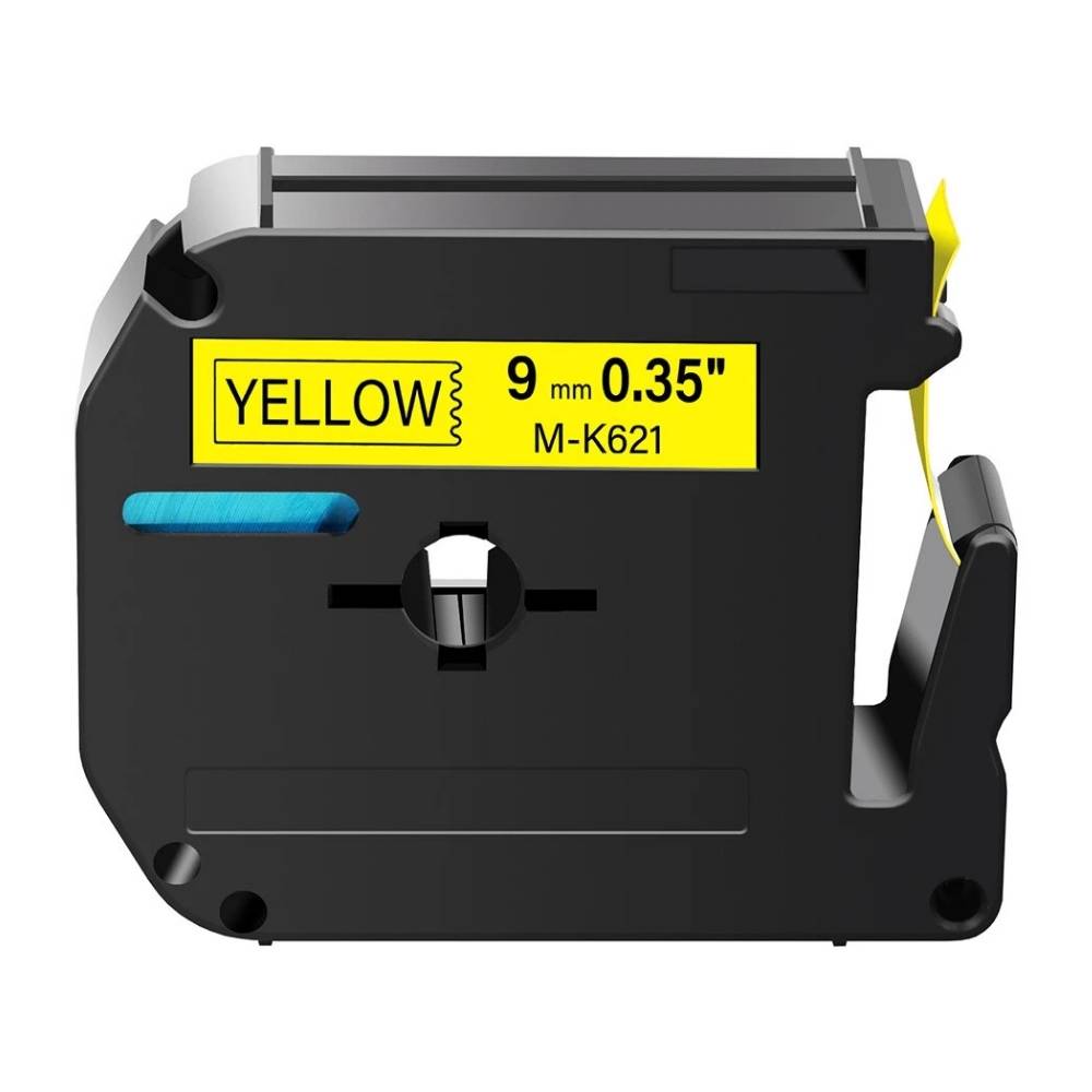 Brother M-K621 9mm Black on Yellow Tape 2