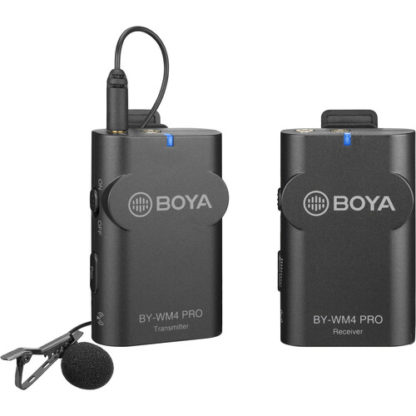 BOYA BY-WM4 PRO Wireless Omni Lavalier Mic System 2.4 GHz2