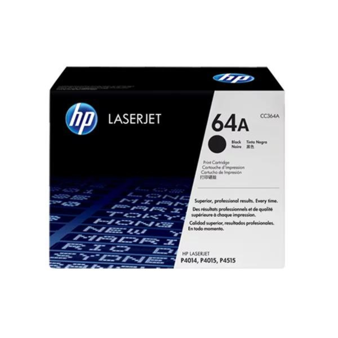HP 64A Black Original LaserJet Toner Cartridge- CC364A2