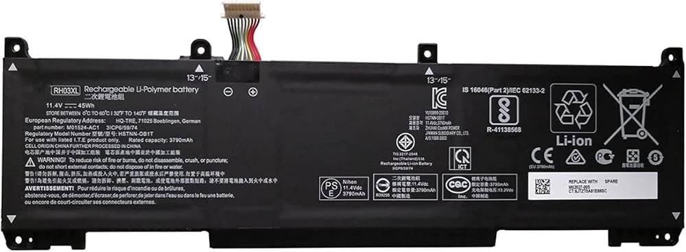 HP ProBook 445 G8 Battery RH03XL 45Wh 11.4V