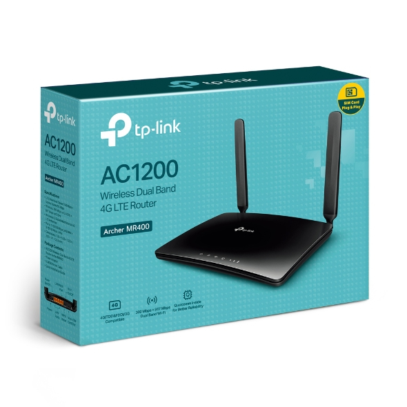  TP-Link Archer MR400 V3 wireless router Fast Ethernet Dual-band (2.4 GHz / 5 GHz) 4G Black4