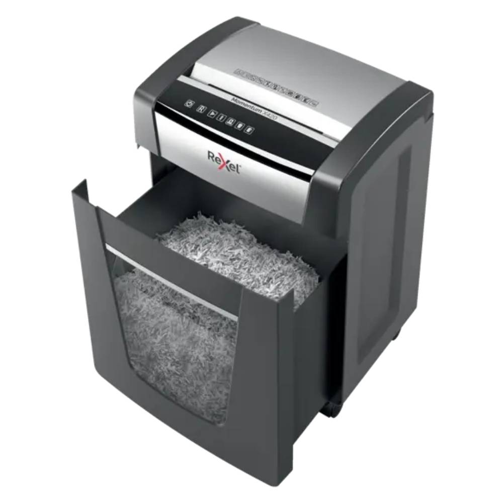 Rexel Momentum X420 Cross Cut Paper Shredder P4