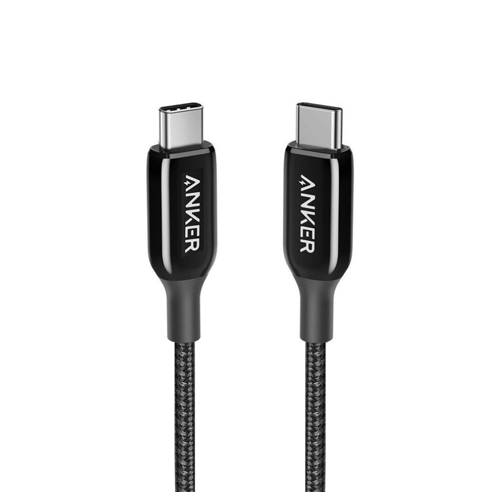 Anker PowerLine+ III USB-C To USB-C 2.0 Cable (3ft) - Black (NYLON BRAIDED) - A8862H113