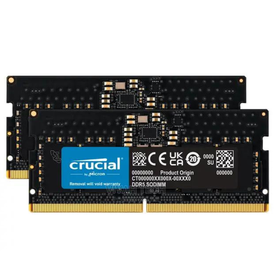 Crucial Laptop RAM 32GB DDR5-4800 SODIMM- CT32G48C40S54