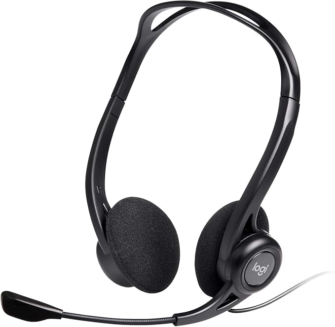 Logitech 960 USB Headset - Black - 981-000100