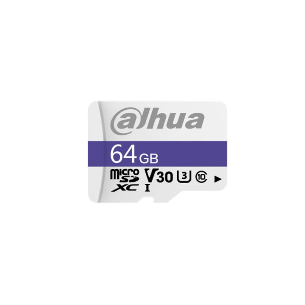 Dahua 64GB C10/U3/V30 MicroSD Memory Card - DHI-TF-C100/64GB0